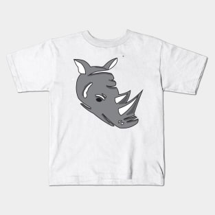 rhinoceros head Kids T-Shirt